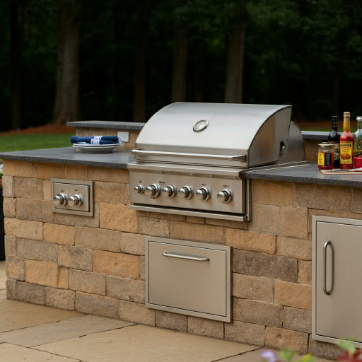 gas grill Outdoor grill stainless steel