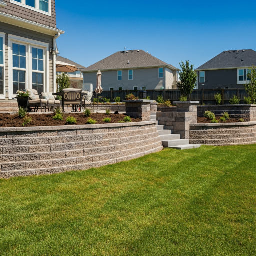 outdoor walls stylish retaining wall